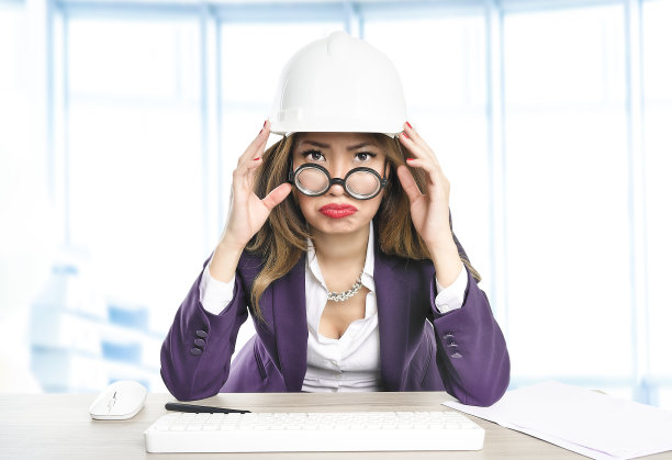 女工程师、建筑师、女性精疲力竭图片下载