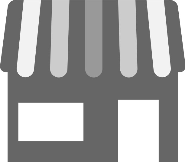 商店图标图标简单填充商店图标图片下载