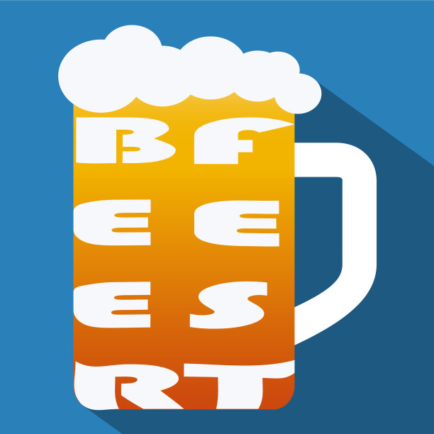 啤酒节酒精节上的蓝色背景图片下载
