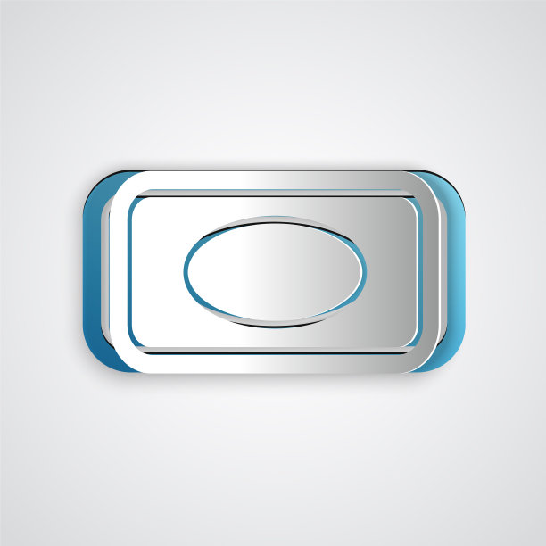 纸切割肥皂条与泡沫图标隔离图片下载