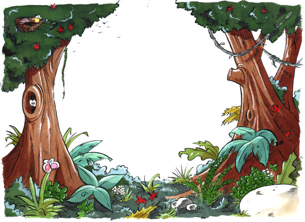 丛林、森林或丛林背景图片下载