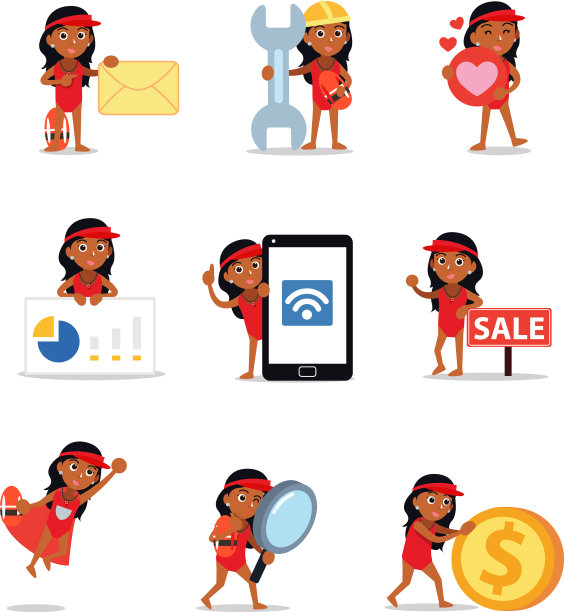 设定人物女子救生员与救援图片下载