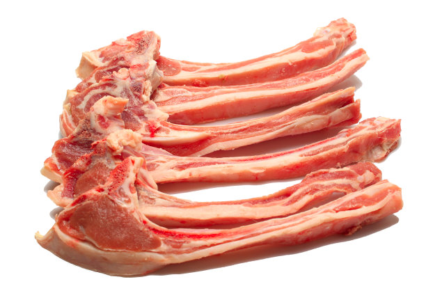 肋骨和羊排分离素材图片