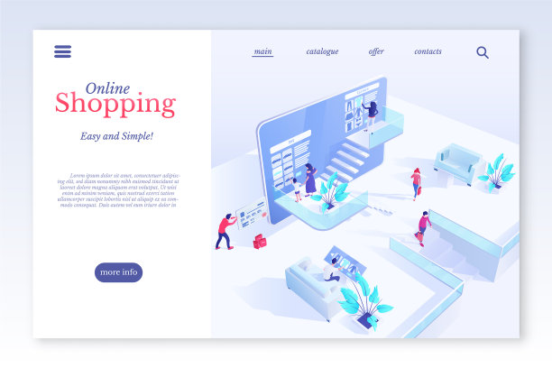 网上购物等距登陆页面图片下载