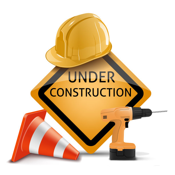 建筑用泥铲和头盔砌砖图片下载