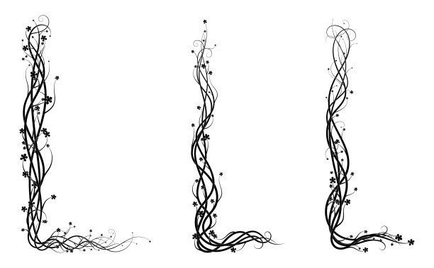 从常春藤编织植物新设置模式图片下载