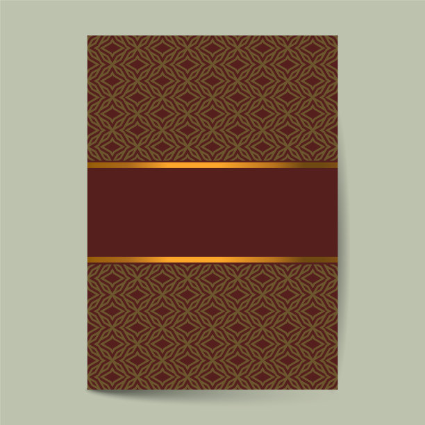 豪华premium封面页设计的传单书图片下载