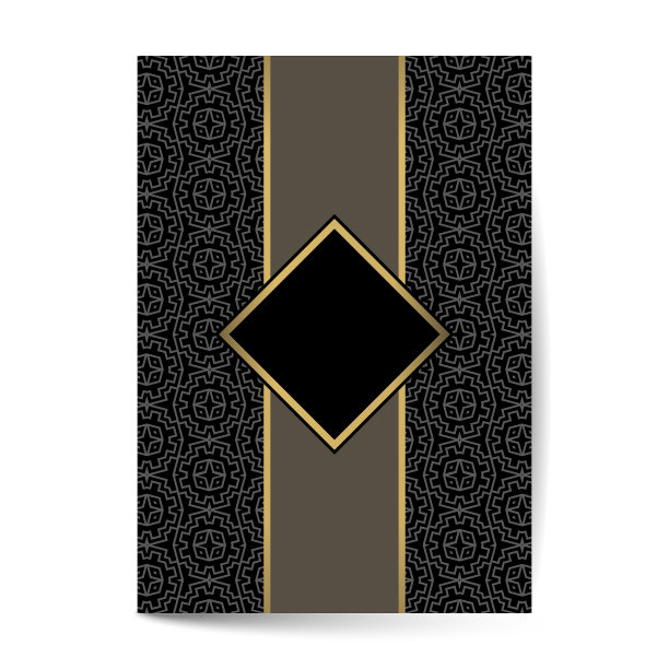 豪华premium封面页设计的传单书图片下载