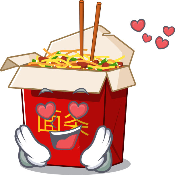 爱上可爱的中国方便面卡通图片下载