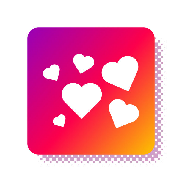 白色的心图标孤立在白色的背景图片下载