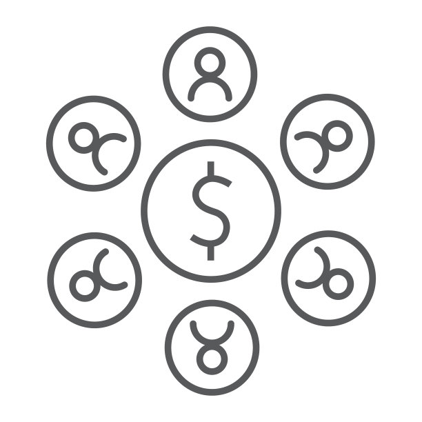 人力管理细线图标业务和团队图片下载