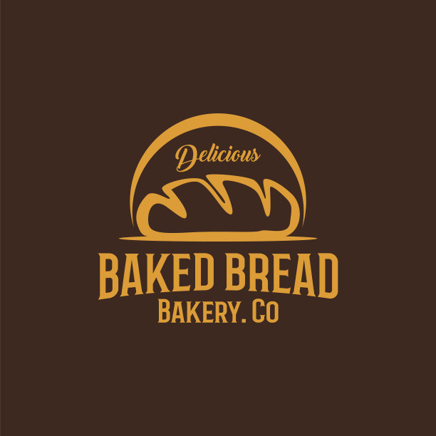 复古面包标志概念图片下载