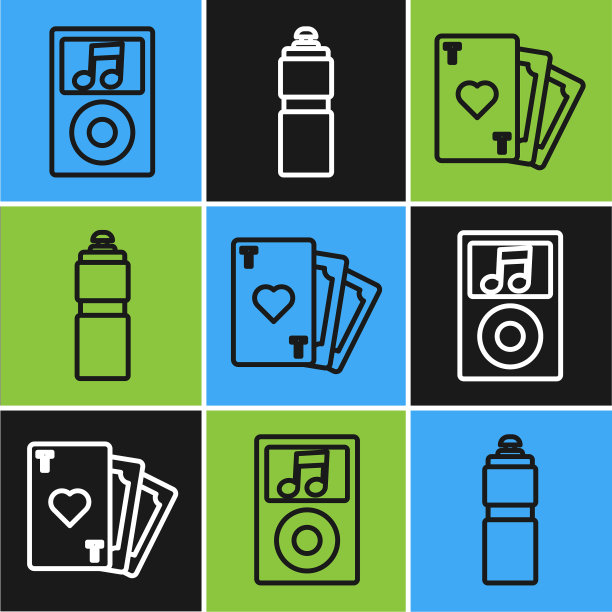 设线音乐播放器扑克牌与心图片下载