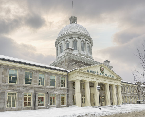 老蒙特利尔的Bonsecours市场图片下载