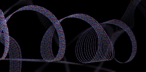 氨基酸或生物分子（蛋白质）的链——3D图图片下载