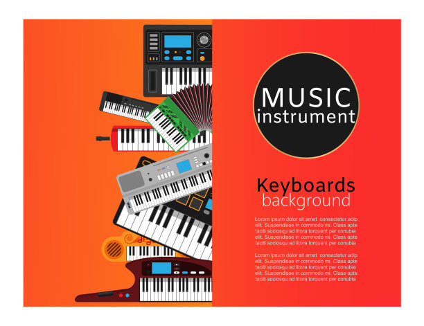 键盘乐器店与古典乐器图片下载