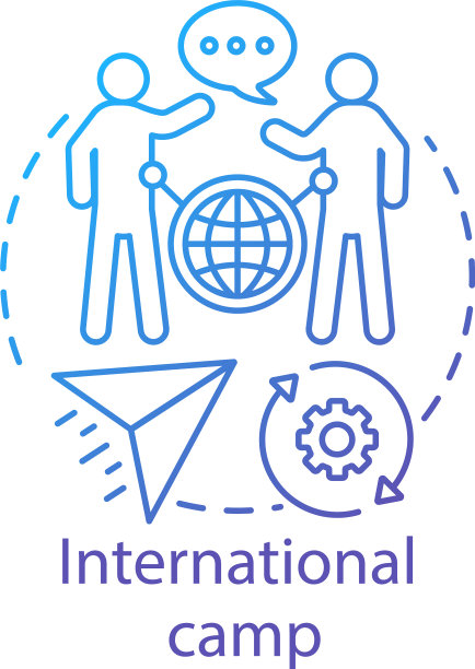 国际营地概念图标会议新图片下载