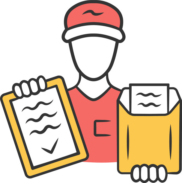 文件递送彩色图标快递快递图片下载