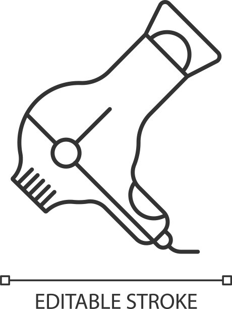 吹风机线性图标吹风机用图片下载