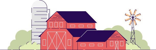 农场谷仓平村农田红农村牧场图片下载