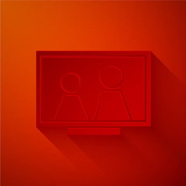 剪纸画框在桌面上图标隔离上图片下载