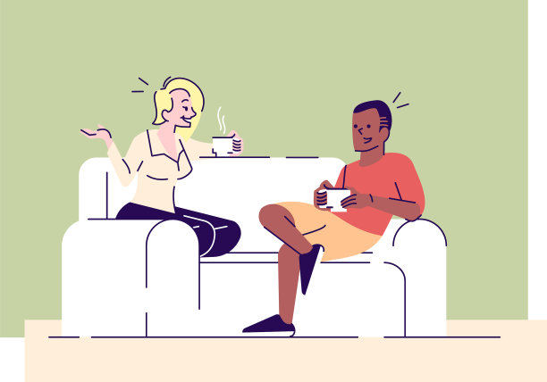 家人晚上放松平年轻的妻子聊天图片下载