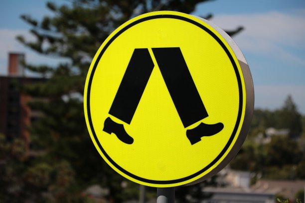 澳大利亚的路标-行人过街图片下载