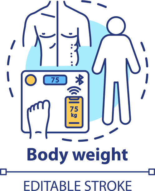 体重测量概念图标战斗图片下载