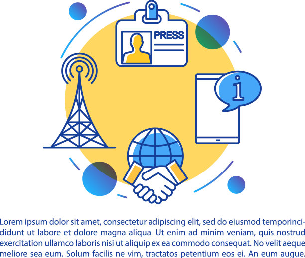 新闻广播行业文章模板图片下载