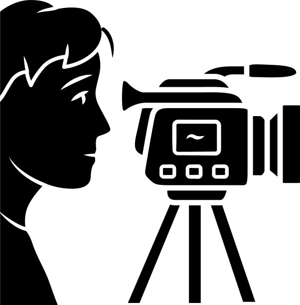 摄像师字形图标录像拍摄图片下载