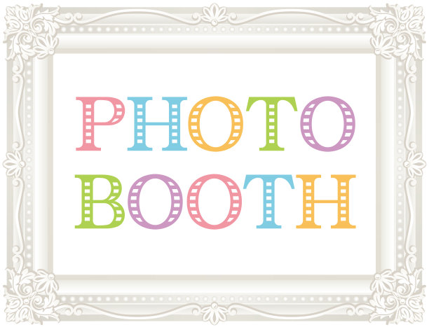 白色的古董架。照相亭。图片下载