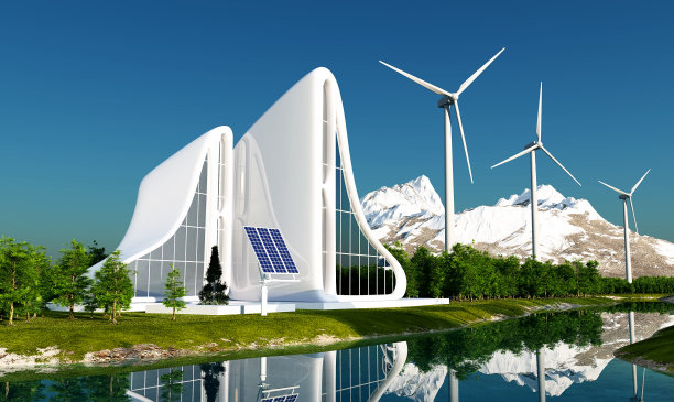 草地上的高科技。图片下载