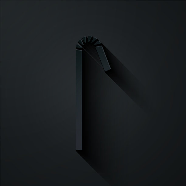 纸切割饮水塑料吸管图标隔离上图片下载