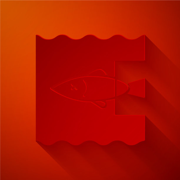 剪纸阻止海洋塑料污染的图标图片下载