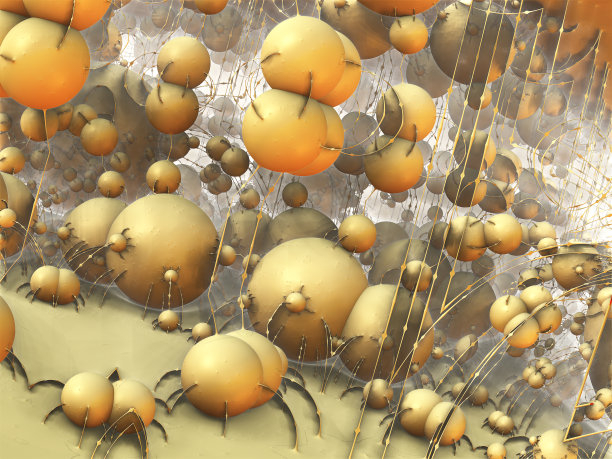 分形三维背景，抽象三维插图，设计元素图片下载