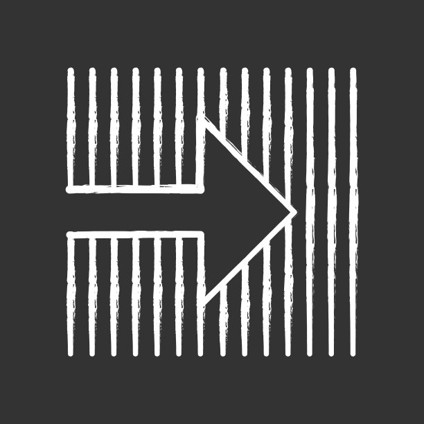 箭头在条纹背景粉笔图标箭头图片下载