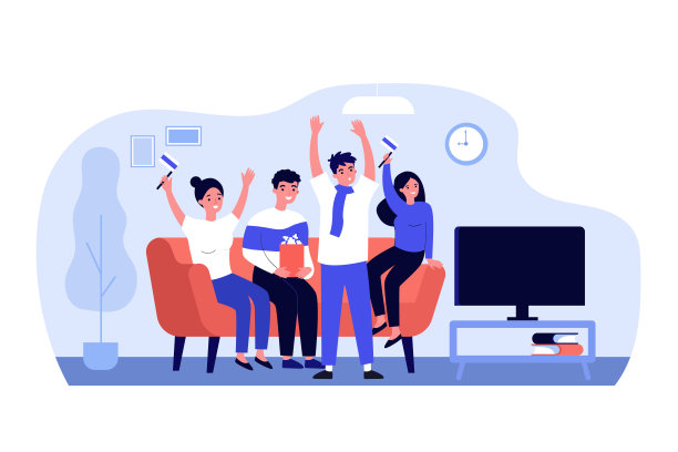 足球迷，冠军，休闲在家的概念图片下载