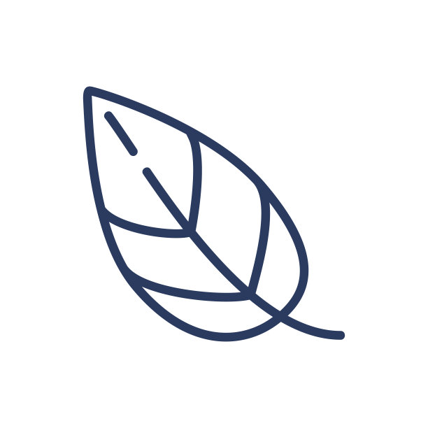 绿叶细线图标图片下载