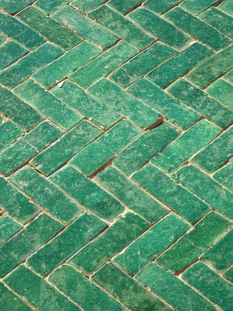 绿色摩洛哥瓷砖图片下载