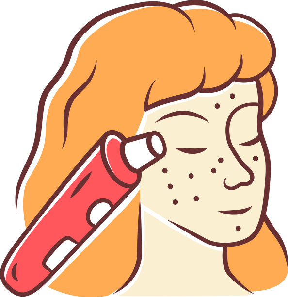 黑头去除彩色图标毛孔吸尘器真空图片下载