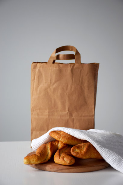 烘焙产品和纸包装图片下载