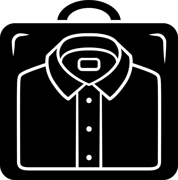 衬衫运输字形图标透明塑料图片下载