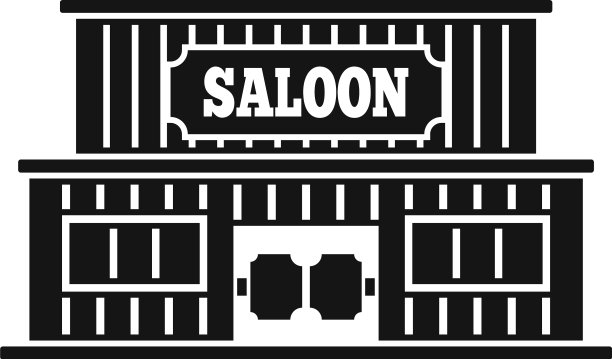 西式沙龙图标简约风格图片下载