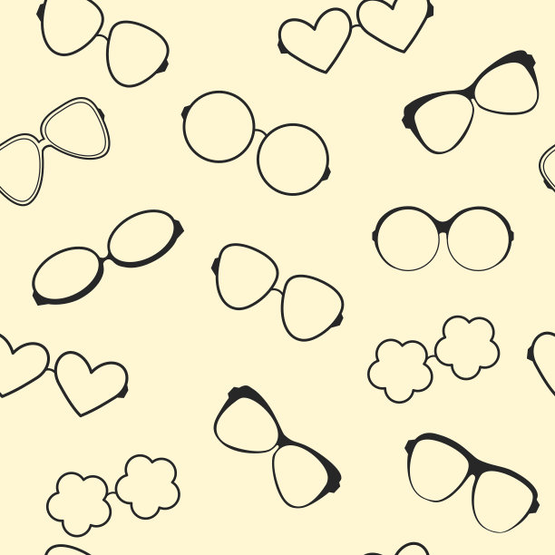 玻璃无缝图案上的黄色背景。图片下载