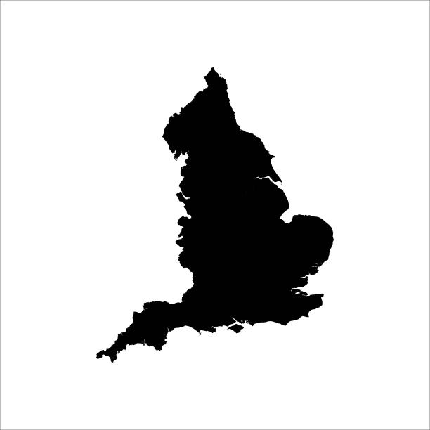 英国国家地图区域行政图片下载