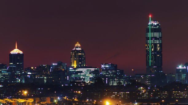 南非约翰内斯堡的桑顿市图片下载