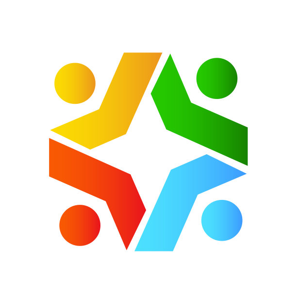 社区设计灵感矢量模板，社交关系和图标，收养关怀标志概念，图标符号图片下载