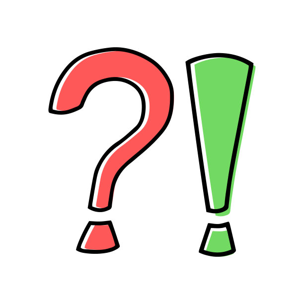 大纲问题和警告图标隔离在白色上。素描注意的信号。向量股票插图图片下载