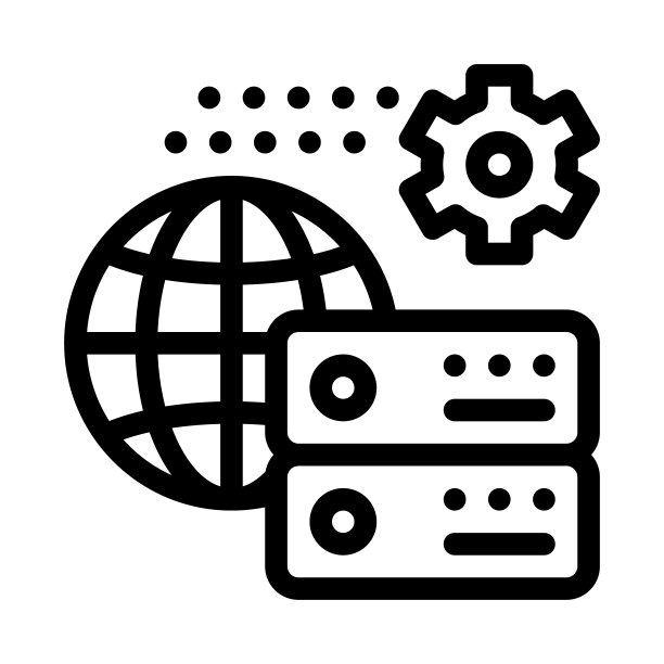 全球设置图标矢量轮廓插图图片下载