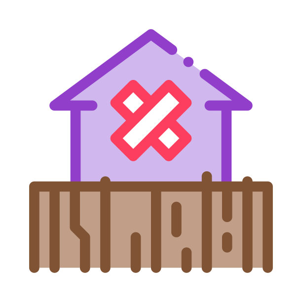 封闭非住宅建筑图标矢量轮廓插图图片下载